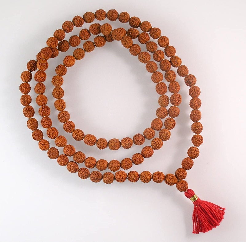 IS4A Rudraksha Japa Mala 108 + 1 Beads Prayer Beads - Image 2